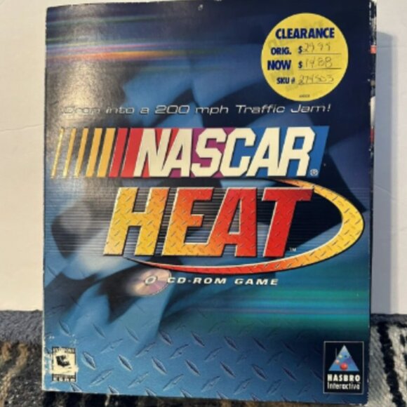 NASCAR Heat CD-ROM Game Hasbro 2000 Big Box PC Game CD IS SEALED - Picture 2 of 5